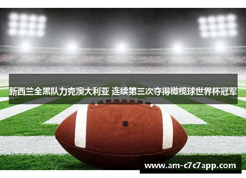 新西兰全黑队力克澳大利亚 连续第三次夺得橄榄球世界杯冠军