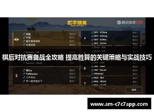 棋后对抗赛备战全攻略 提高胜算的关键策略与实战技巧 棋后对抗赛备战全攻略 提高胜算的关键策略与实战技巧